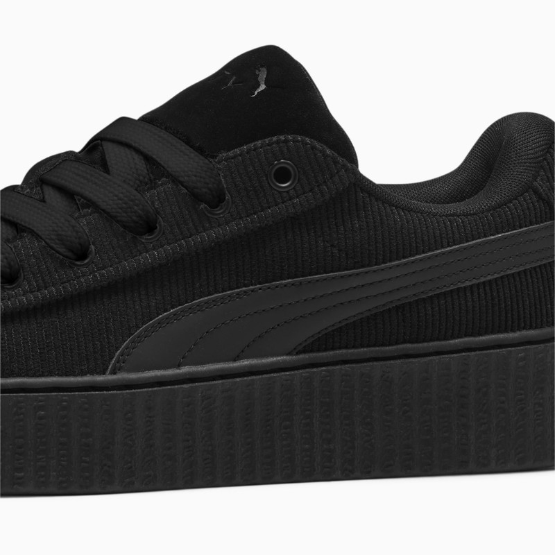 All black puma creepers on sale